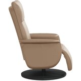  Naslonjač od umjetne kože s osloncem za noge boja cappuccina | shoptok.hr