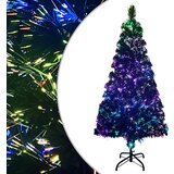 vidaXL Umetna novoletna jelka s stojalom zelena 120 cm optična vlakna, (20579609) | Shoptok.si