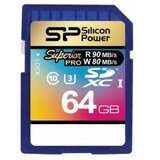 Silicon Power SDSP64GU3/Z memorijske kartice 64GB,SDXC uhs-i U3 4K SDR104/MODE/4389 Cene'.'