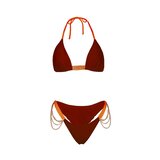 DEVI COLLECTION Ženski dvodelni kupaći kostim Tessa bordo | Eponuda.com