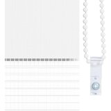 vidaXL Zebra senčilo bela 105x230 cm tkanina širina 100,9cm poliester | Shoptok.si