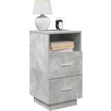  Noćni ormarići 2 kom s 2 ladice beton siva 36x36x68 cm Cijene