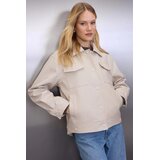 TRENDYOLMILLA ženska jakna Twoaw26Mo00068, bež-bež Cene