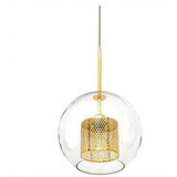 Toolight staklena viseća svjetiljka zlatna loft APP554-1CP 20cm | shoptok.hr