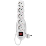 Emos P1521R Schuko produžni kabel , 5 utičnica, 1,5m | shoptok.hr