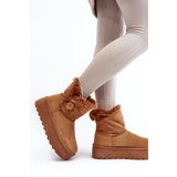 Boto Women's Platform Snow Boots with Faux Fur Camel Wikas | Shoptok.si