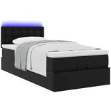  Otomanski okvir kreveta s madracem crni 80x200cm umjetna koža | shoptok.hr
