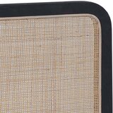  Uzglavlje s uzglavljem Crna 180 x 55 x 3 cm Ratan | Shoptok.si