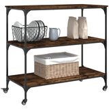  Kuhinjska kolica boja hrasta 102 x 50 x 95 cm konstruirano drvo | shoptok.hr