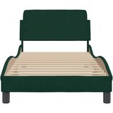  Okvir za krevet Dover tamnozeleni 90x190 cm baršunasti | shoptok.hr