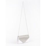 Shelvt Silver small clutch bag decorated with crystals | Shoptok.si