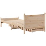  Okvir kreveta bez madraca 75 x 190 cm od masivne borovine | shoptok.hr