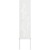  Privatnost u vrtu Bijelo 32 x 140 cm Hladno valjana čelična | shoptok.hr