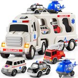 Woopie road tegljač set od 5 automobila - hitna pomoć | shoptok.hr