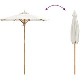  Vrtni suncobran Krem bijela Ø 180 x 230 cm bambus | shoptok.hr