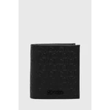 Calvin Klein Usnjena denarnica moška, črna barva, K50K511921