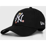 New Era Bombažna bejzbolska kapa črna barva, NEW YORK YANKEES