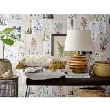 Bloomingville Namizna svetilka v temni naravni barvi s tekstilnim senčilom (višina 54 cm) Svale – | Shoptok.si