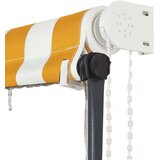  Zložljiva tenda z LED lučmi 250x150 cm rumena in bela, (20610366) | Shoptok.si