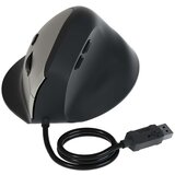 INF Ergonomska navpična žična miška - tihi klik, podpora za zapestje, nastavljiv DPI Grey, (5000091388) | Shoptok.si