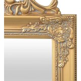 vidaXL Samostoječe Ogledalo Baročni Stil 160x40 cm Zlate Barve | Shoptok.si