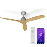 Klarstein Stropni ventilator Santa Elena Smart 52", O 132 cm, 9.060 m3/h, lopatice od pravog drveta, 6 brzina, daljinski upravljač cijene