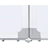  Magnetna bijela ploča sklopiva 160 x 40 x 1,7 cm aluminijska | shoptok.hr