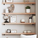 Maison Chic Stenska polica - Viseča Polica 80x10x4 cm neobdelana trdna hrastovina, (21784535) | Shoptok.si