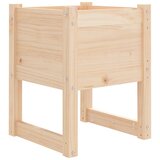 Maison Chic Visoka greda - Greda - Cvetlični Lonec 40x40x52,5 cm trdna borovina, (21789837) | Shoptok.si