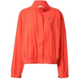 Nike Športna jakna oranžno rdeča / srebrna