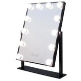  Ogledalo Smile Hollywood x 12 lampi Usb DC stolno 36 x 47 cm – Crno | Eponuda.ba