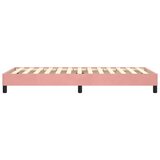 Okvir za krevet s oprugom ružičasti 90x200 cm baršunasti | Eponuda.com