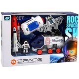  Svemirska raketa za igru sa svemirskim vozilom i astronautom - plavo/bijelo/narančasti | Shoptok.si