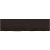  Kopalniški pult temno siv 200x50x4 cm obdelan trden les | Shoptok.si