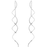  Spiralni uhani - Srebrna | Shoptok.si