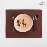 Linen Tales Lanen pogrinjek 35x45 cm Chocolate – Cene