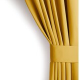 AmeliaHome Curtain BLACKOUT color mustard style classic silver eyelets blackout 140x245 | shoptok.hr