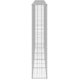 vidaXL Gabionska stena s pokrovi iz pocinkanega jekla 300x30x150 cm | Shoptok.si