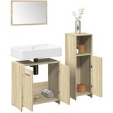Maison Chic Kopalniški sestavi - Kopalniška garnitura 3-delna sonoma hrast inženirski les, (21787582) | Shoptok.si