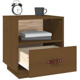  Noćni ormarić boja meda 40 x 34 x 45 cm od masivne borovine | shoptok.hr