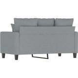  Dvosed svetlo siv 120 cm blago | Shoptok.si