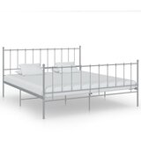 Maison Chic Posteljni okvir - Dvoposteljna postelja - Zakonska postelja siv kovinski 200x200 cm-J5482, (21766303) | Shoptok.si