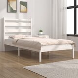 The Living Store Posteljni okvir bel iz trdne borovine 100x200 cm - Posteljni Okvir, (21531008) | Shoptok.si