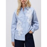 Reserved Košulja s vezom - svjetloplavo | shoptok.hr