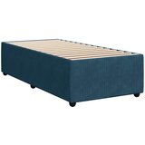 Box spring krevet s madracem plavi 90x200 cm baršunasti | shoptok.hr