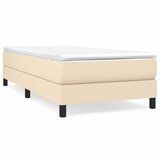  Okvir kreveta s oprugama i madrac krem 80x200 cm od tkanine | shoptok.hr