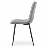 Brandless Stol TURIN - svetlo siv žamet x 1, (22044525) | Shoptok.si