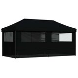 Šator za svadbe - šator za zabave Crna 292 x 580 x 315 cm Oxford tkanina - Crna s 4 bočna zida Da | shoptok.hr