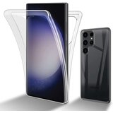 Cadorabo Samsung Galaxy S23 ULTRA in transparentno - 360° zaščita celotnega telesa - Zaščita spredaj in zadaj, vsestranska zaščita s ščitnikom zaslona, (20860014) | Shoptok.si