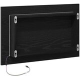  Kupaonsko ogledalo s LED svjetlima crni hrast 60x8,5x37 cm | shoptok.hr